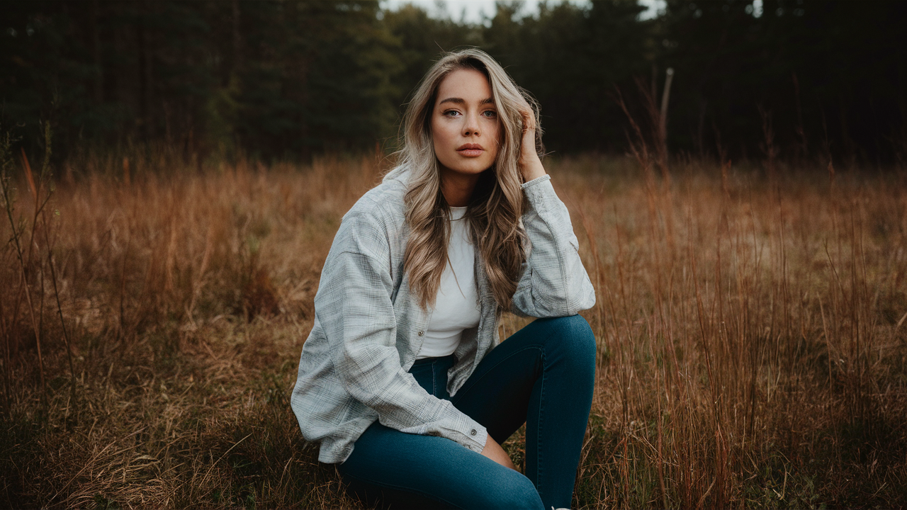 ragazza che veste una camicia in flanella